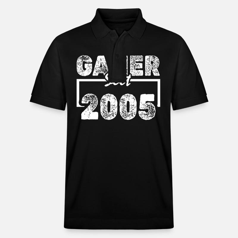 Zocken 2005 - Stanley/Stella Unisex Bio-Poloshirt PREPSTER - Schwarz