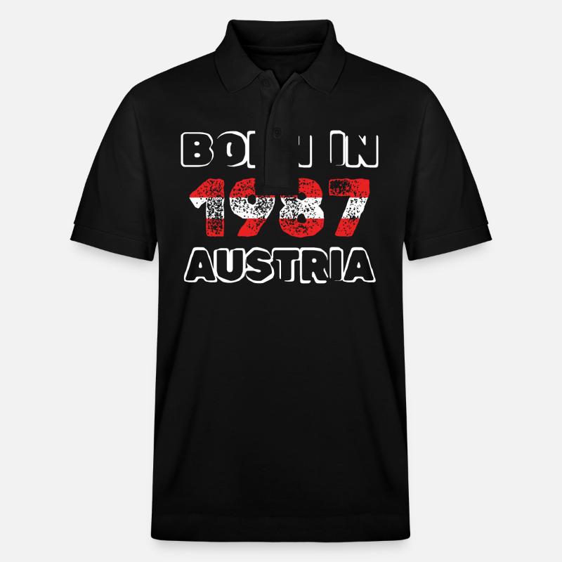 Autriche 1987 - Polo PREPSTER bio Stanley/Stella Unisexe - noir