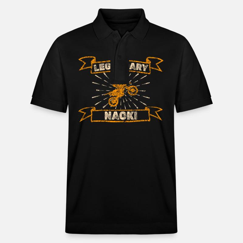Motorrad Naoki - Stanley/Stella Unisex Bio-Poloshirt PREPSTER - Schwarz