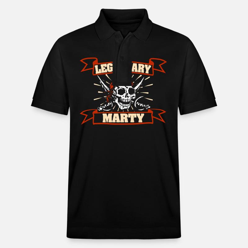 Cadeau pour Marty - Polo PREPSTER bio Stanley/Stella Unisexe - noir