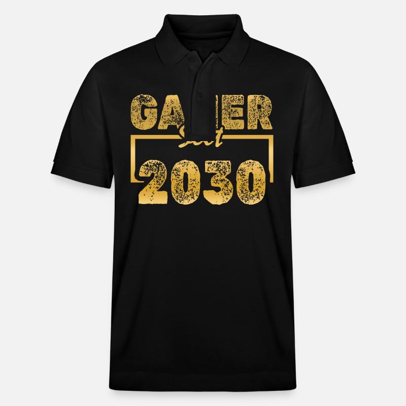 Daddling 2030 - Polo PREPSTER bio Stanley/Stella Unisexe - noir