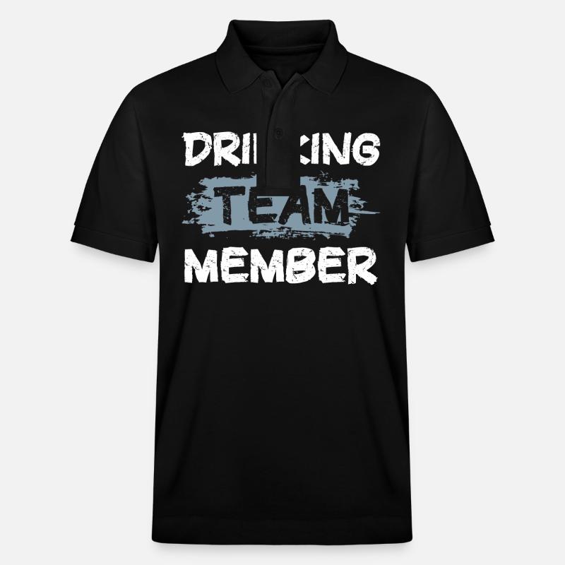 Drinking Team - Stanley/Stella Unisex Bio-Poloshirt PREPSTER - Schwarz