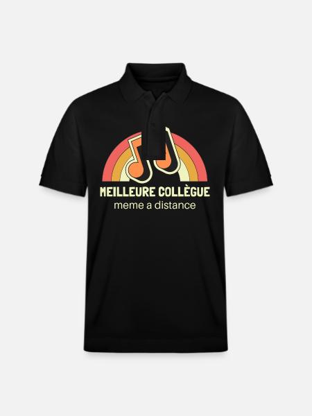 Beste Kollegin Zitat Frau - Stanley/Stella Unisex Bio-Poloshirt PREPSTER - Schwarz