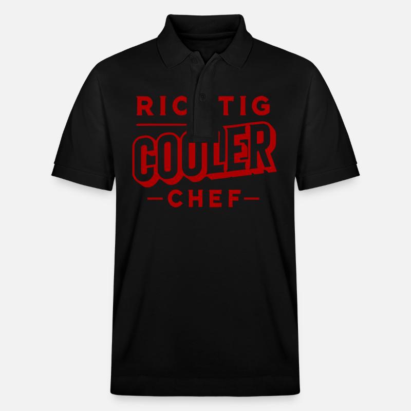 Richtig cooler Chef - Stanley/Stella Unisex Bio-Poloshirt PREPSTER - Schwarz
