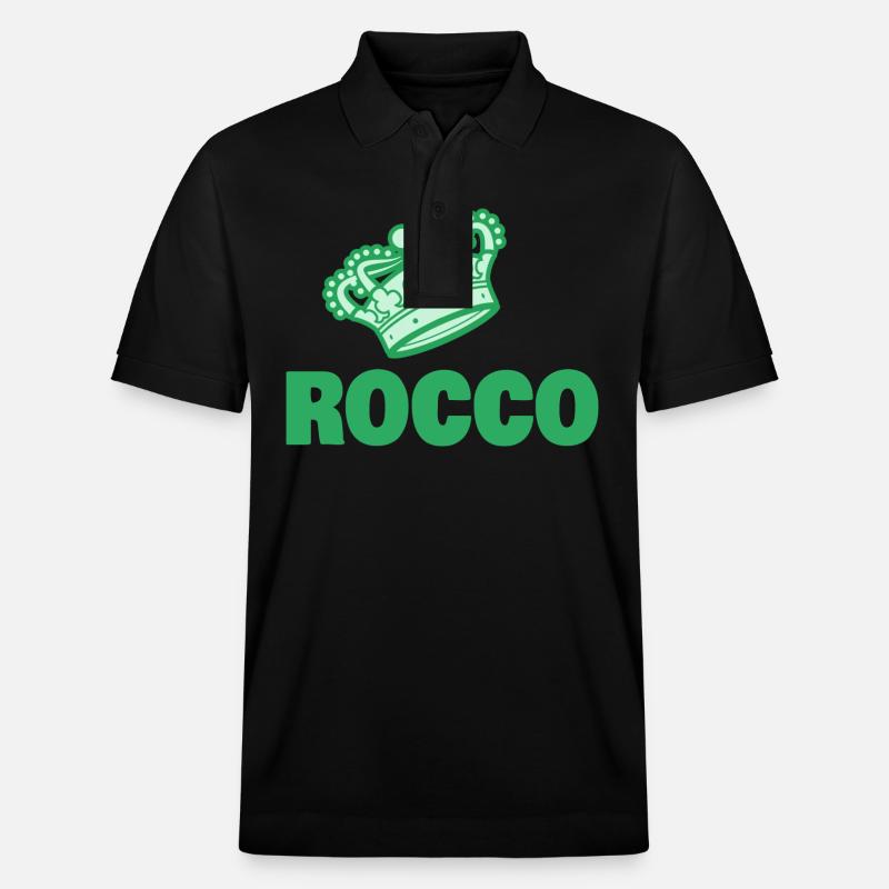 Rocco als Vorname - Stanley/Stella Unisex Bio-Poloshirt PREPSTER - Schwarz