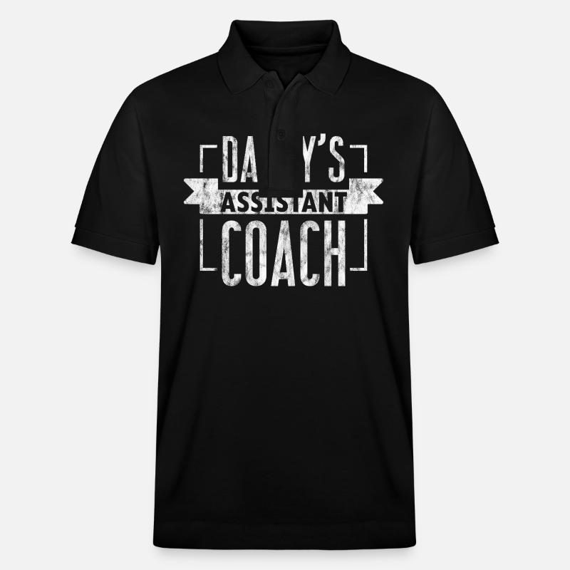 Daddy's Assistant Coach 3 - Stanley/Stella Unisex Bio-Poloshirt PREPSTER - Schwarz