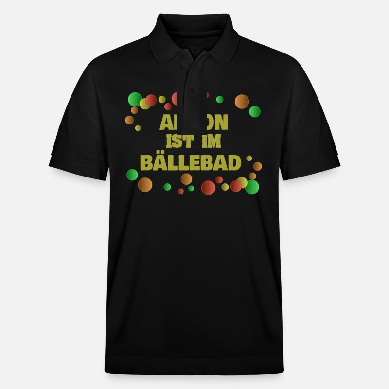 Bälle Andon - Stanley/Stella Unisex Bio-Poloshirt PREPSTER - Schwarz