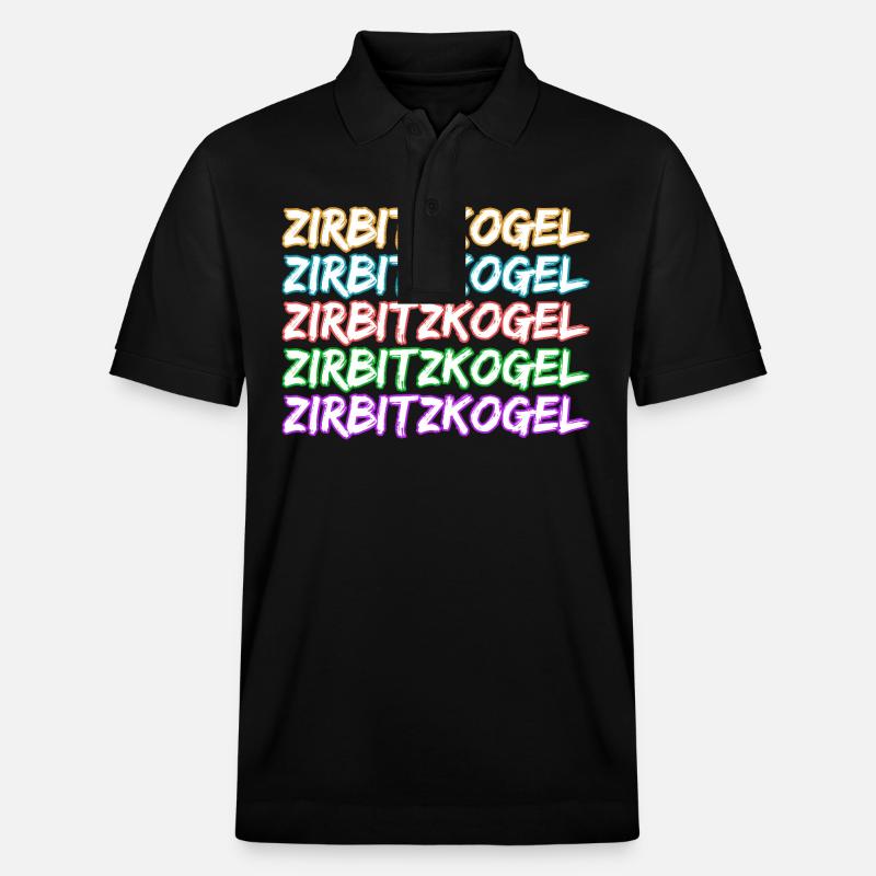 Zirbitzkogel comme escalade - Polo PREPSTER bio Stanley/Stella Unisexe - noir