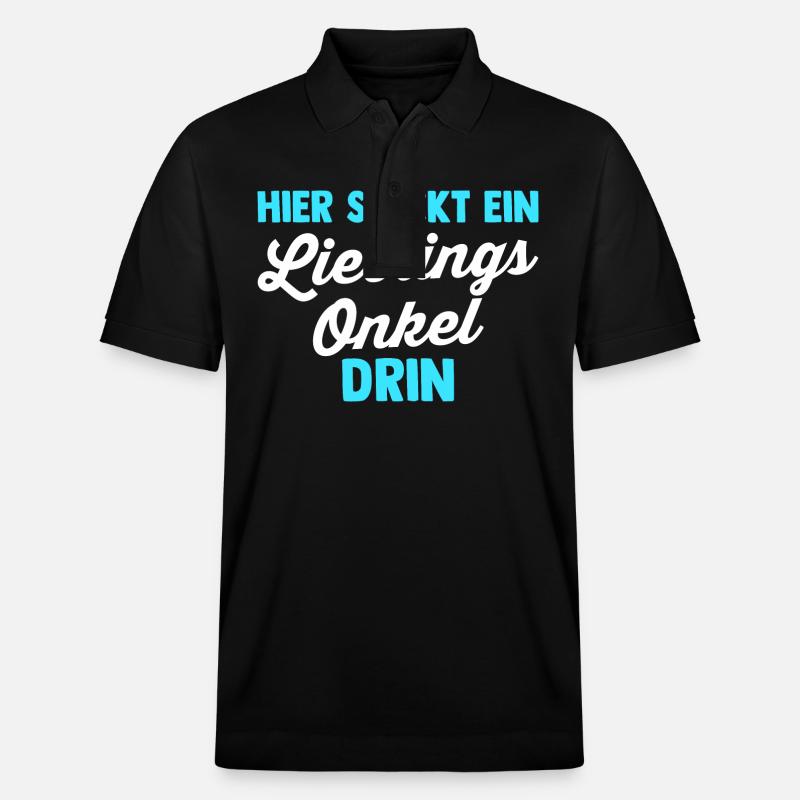 Patenonkel Onkel - Stanley/Stella Unisex Bio-Poloshirt PREPSTER - Schwarz