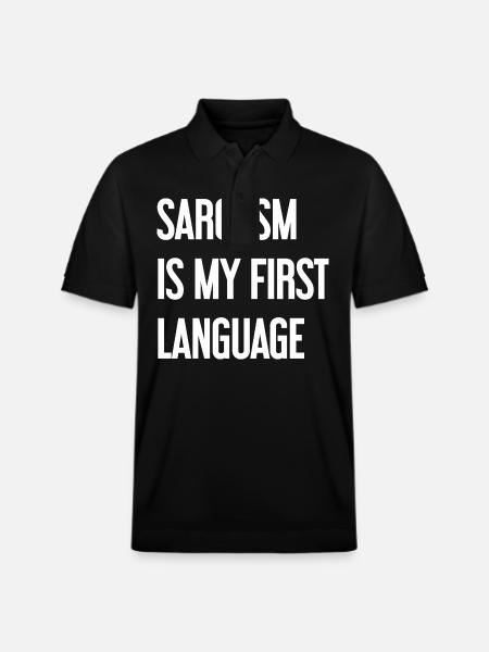 Sarcasm Pro - Stanley/Stella Unisex Organic Polo Shirt PREPSTER - black