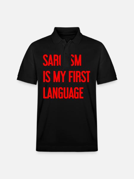 Sarcasm Pro - Stanley/Stella Unisex Organic Polo Shirt PREPSTER - black