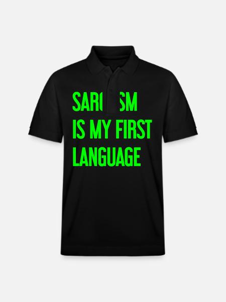 Sarcasm Pro - Stanley/Stella Unisex Organic Polo Shirt PREPSTER - black
