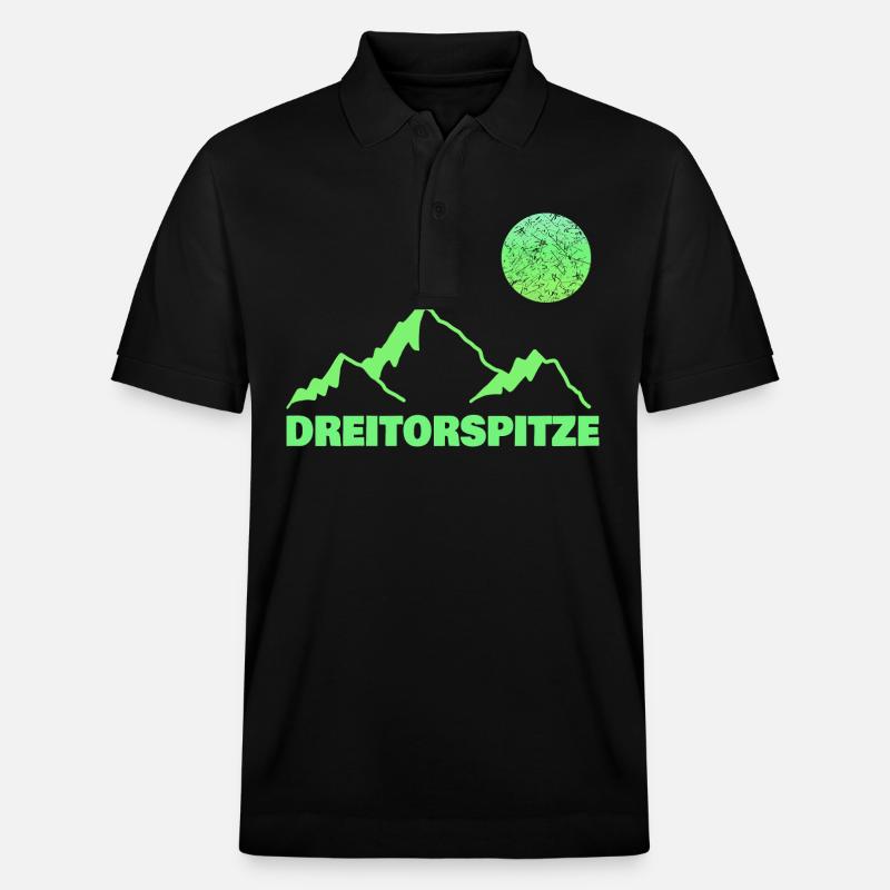 Klettern Dreitorspitze - Stanley/Stella Unisex Bio-Poloshirt PREPSTER - Schwarz