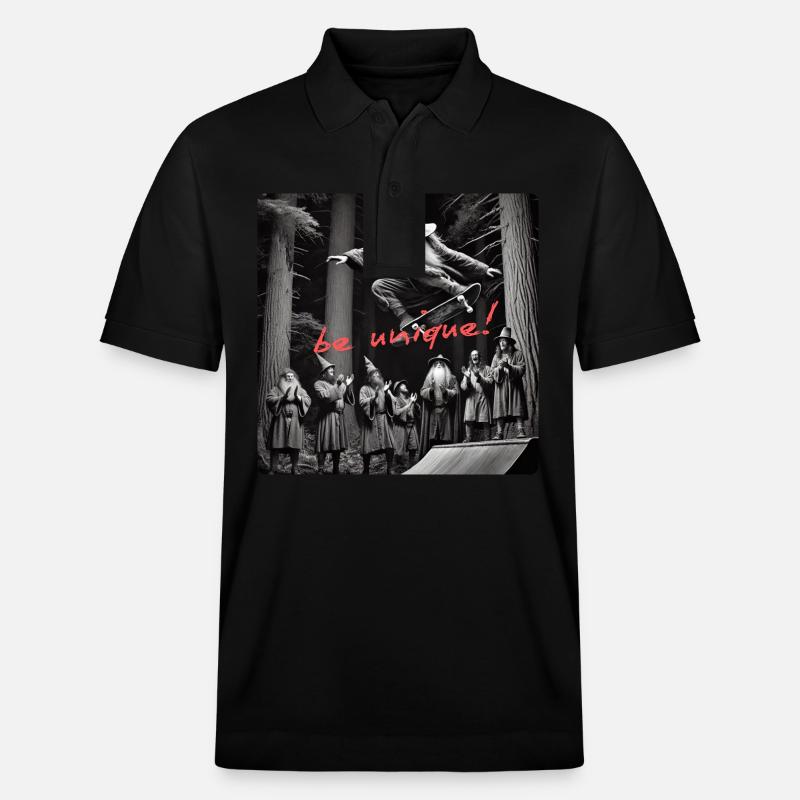 crazy wizard skateboard - Stanley/Stella Unisex Bio-Poloshirt PREPSTER - Schwarz