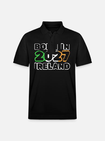 Ireland 2027 - Stanley/Stella Unisex Organic Polo Shirt PREPSTER - black