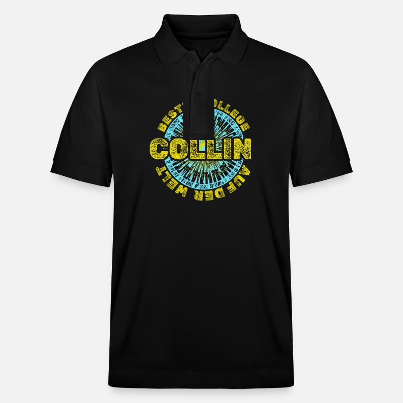 Collin comme prénom - Polo PREPSTER bio Stanley/Stella Unisexe - noir