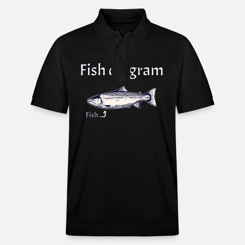 Diagramme du poisson - Expliqué simplement - Polo PREPSTER bio Stanley/Stella Unisexe - noir