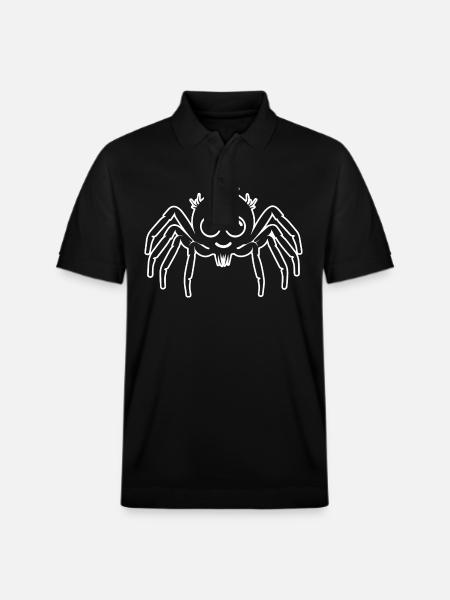 Spider spiders animals - Stanley/Stella Unisex Organic Polo Shirt PREPSTER - black