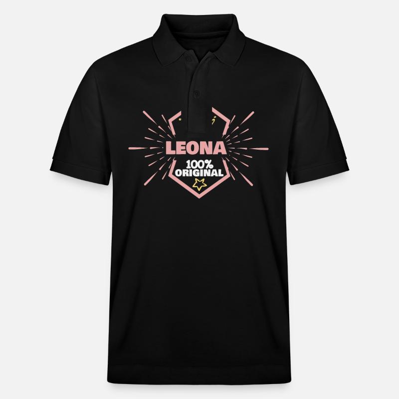Leona - Stanley/Stella Unisex Bio-Poloshirt PREPSTER - Schwarz
