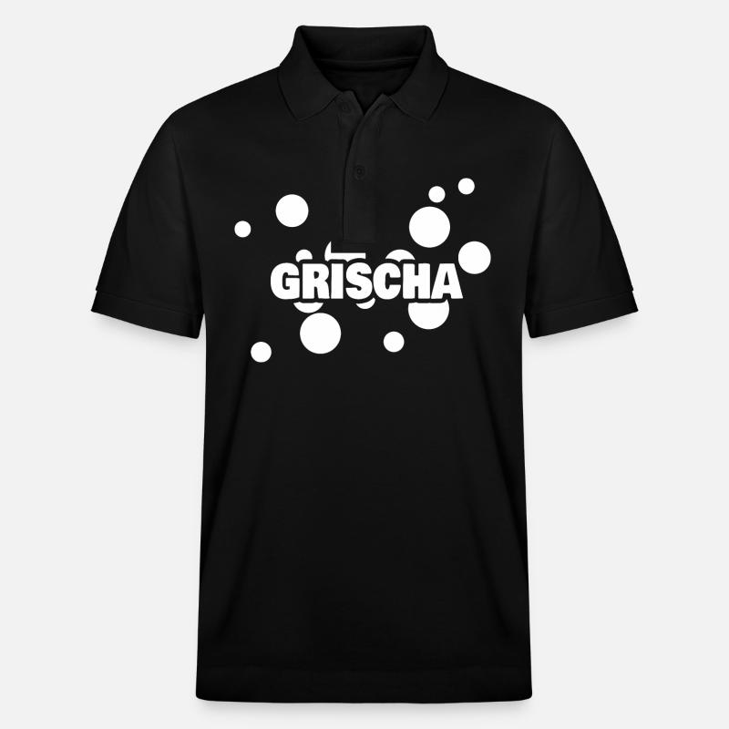 Prénom Grischa - Polo PREPSTER bio Stanley/Stella Unisexe - noir
