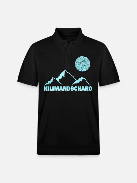 Kilimanjaro as mountaineering - Stanley/Stella Unisex Organic Polo Shirt PREPSTER - black