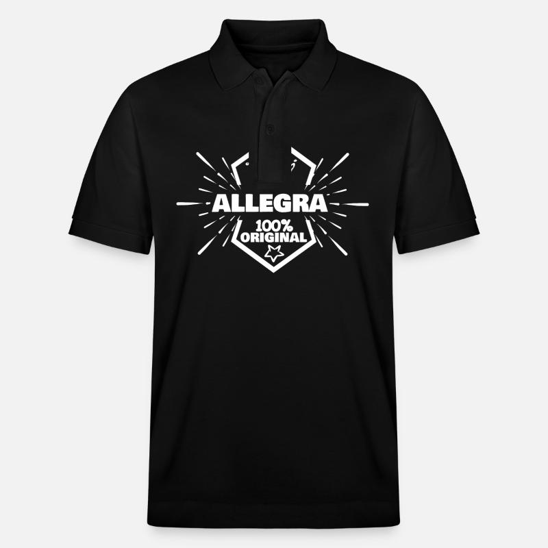 Allegra comme prénom - Polo PREPSTER bio Stanley/Stella Unisexe - noir