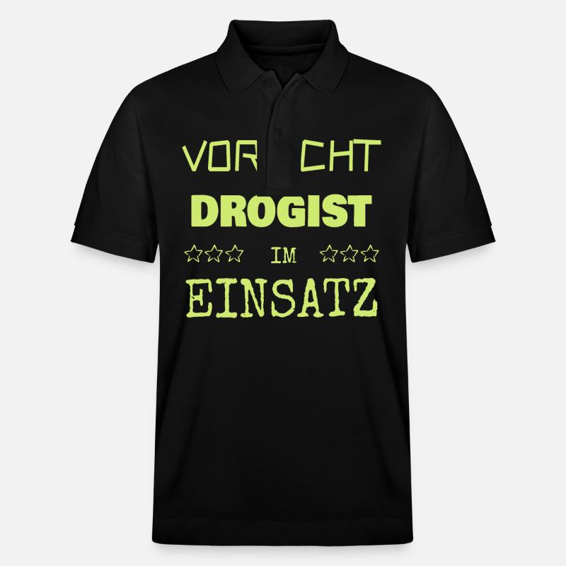 Drogist - Stanley/Stella Unisex Bio-Poloshirt PREPSTER - Schwarz