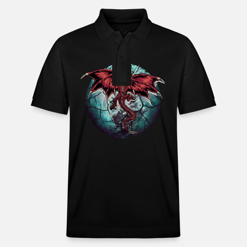 Planète Dragon Dragon - Polo PREPSTER bio Stanley/Stella Unisexe - noir