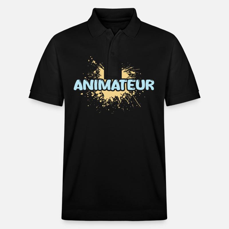 Animateur de poste - Polo PREPSTER bio Stanley/Stella Unisexe - noir