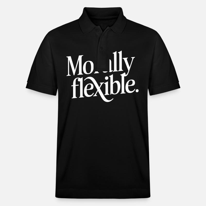 Morally Flexible 14 - Stanley/Stella Unisex Bio-Poloshirt PREPSTER - Schwarz