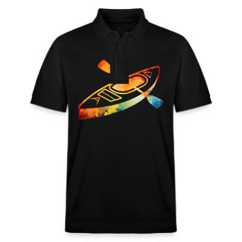 Kajak - Stanley/Stella Unisex Bio-Poloshirt PREPSTER - Schwarz - Vorne - Roxy (174cm) & Andy (188cm)