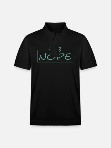 Nope - Stanley/Stella Unisex Bio-Poloshirt PREPSTER - Schwarz