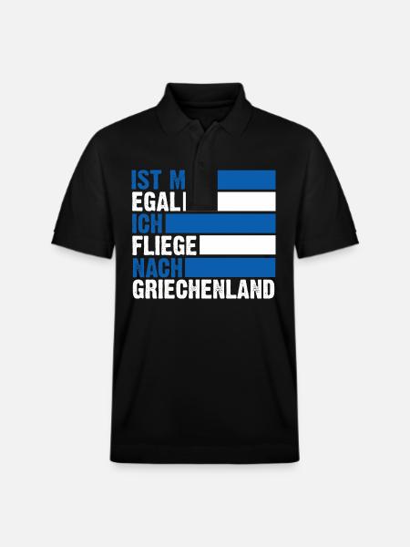 Griechen Grieche Griechenland - Stanley/Stella Unisex Bio-Poloshirt PREPSTER - Schwarz