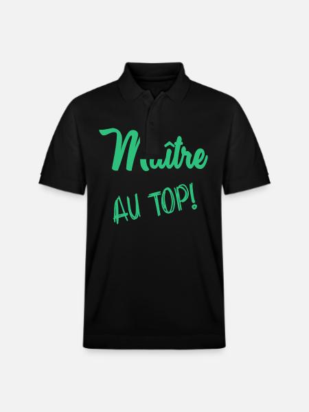 MASTER - Stanley/Stella Unisex Organic Polo Shirt PREPSTER - black