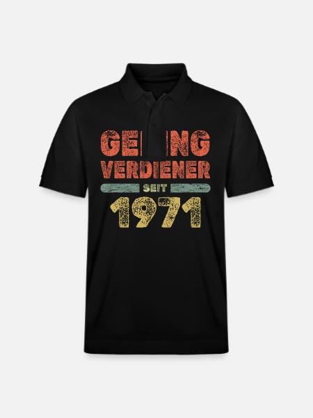Spruch 1971 - Stanley/Stella Unisex Bio-Poloshirt PREPSTER - Schwarz