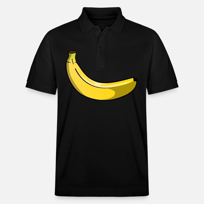 Banane - Stanley/Stella Unisex Bio-Poloshirt PREPSTER - Schwarz