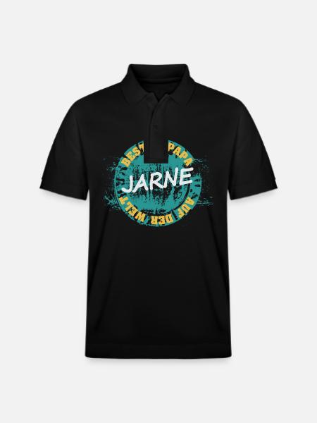 Father's Day Jarne - Stanley/Stella Unisex Organic Polo Shirt PREPSTER - black