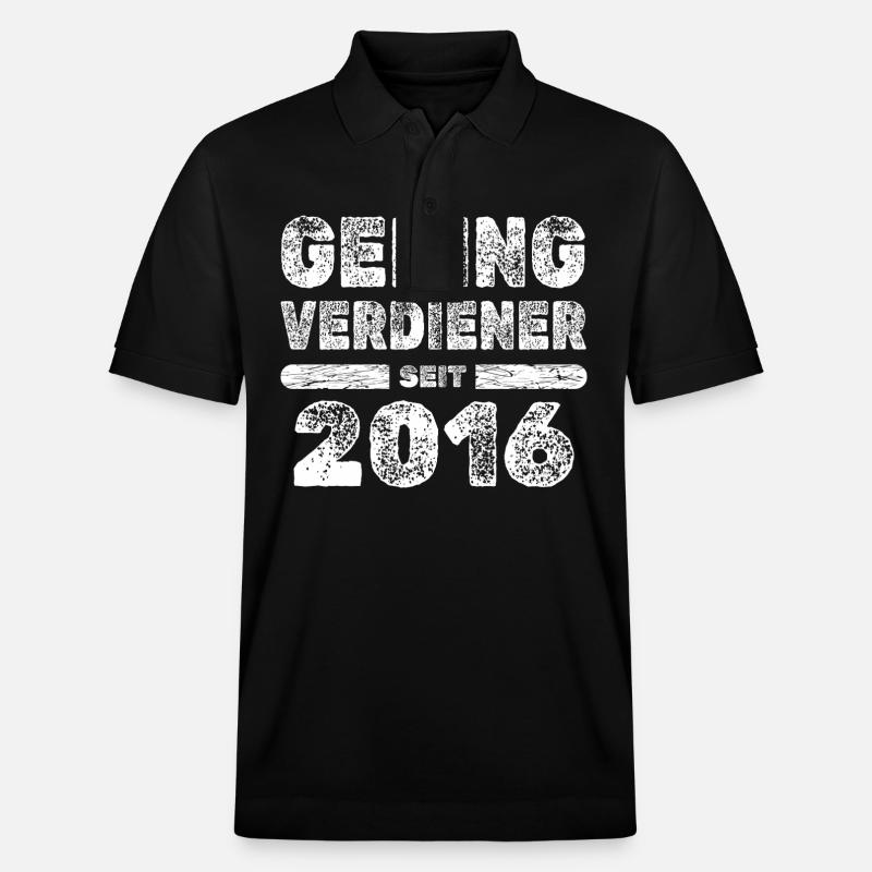 Spruch 2016 - Stanley/Stella Unisex Bio-Poloshirt PREPSTER - Schwarz