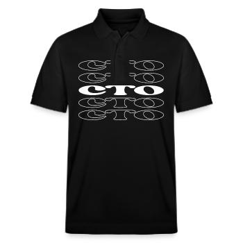 Cto Chief Technology Officer Technology Chief - Stanley/Stella Unisex Organic Polo Shirt PREPSTER - black - Front - Roxy (174cm) & Andy (188cm)