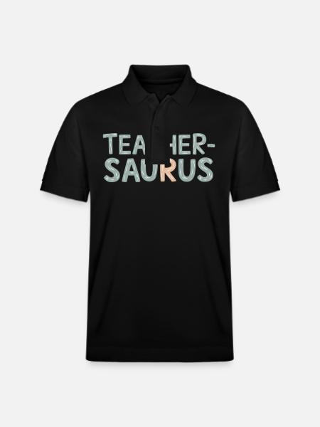 Teacher-saurus 9 - Stanley/Stella Unisex Bio-Poloshirt PREPSTER - Schwarz