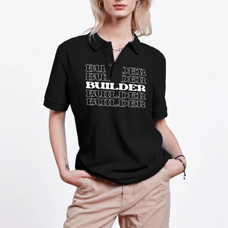 Builder Constructor Maker Carpenter Mason Stanley/Stella Unisex Organic Polo Shirt PREPSTER