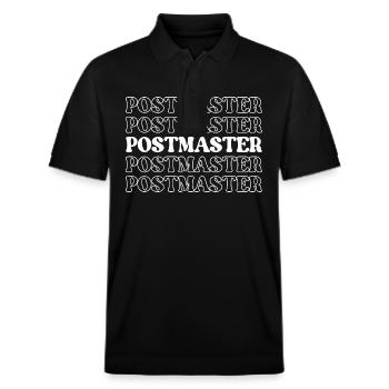 Maître de poste, facteur, directeur de bureau de poste - Polo PREPSTER bio Stanley/Stella Unisexe - noir - Devant - Roxy (174cm) & Andy (188cm)