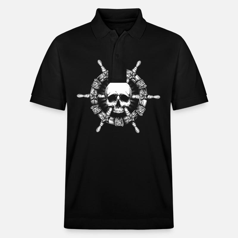 Volant de pirate - Polo PREPSTER bio Stanley/Stella Unisexe - noir