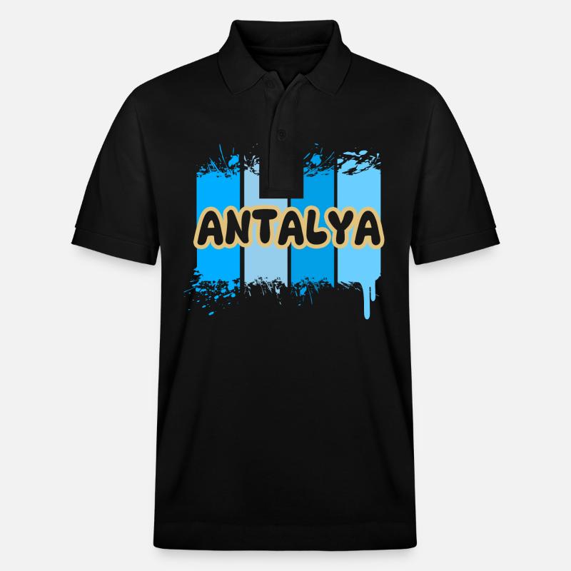 Antalya Antalya - Stanley/Stella Unisex Bio-Poloshirt PREPSTER - Schwarz