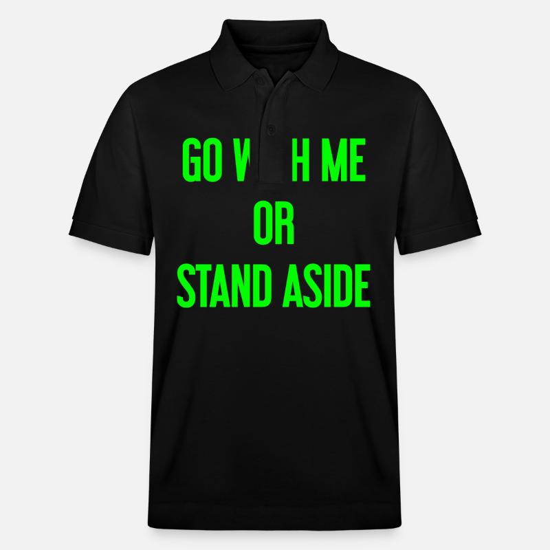 Geh mit oder beiseite - Stanley/Stella Unisex Bio-Poloshirt PREPSTER - Schwarz