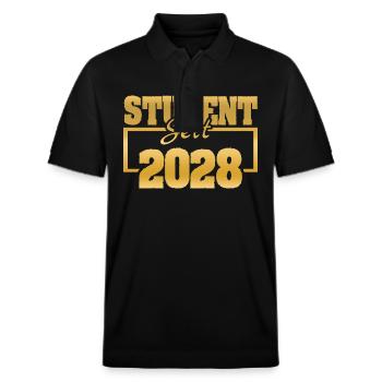Etudiant 2028 - Polo PREPSTER bio Stanley/Stella Unisexe - noir - Devant - Roxy (174cm) & Andy (188cm)
