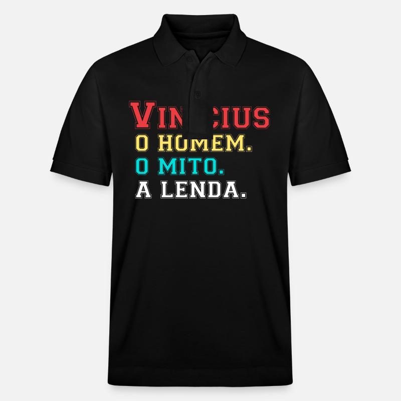 Vinicius - A Lenda - Polo PREPSTER bio Stanley/Stella Unisexe - noir