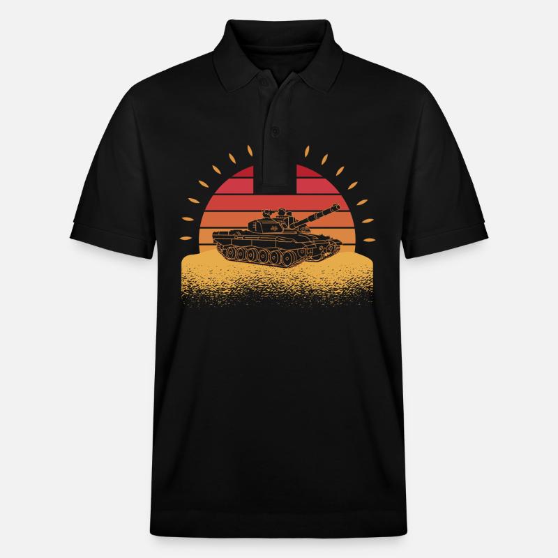 Panzerfahrer Soldat Evolution Panzer - Stanley/Stella Unisex Bio-Poloshirt PREPSTER - Schwarz