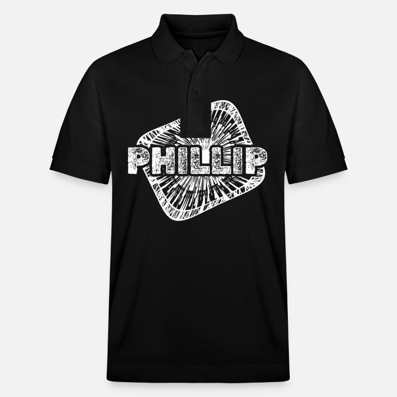 Phillip comme naissance - Polo PREPSTER bio Stanley/Stella Unisexe - noir