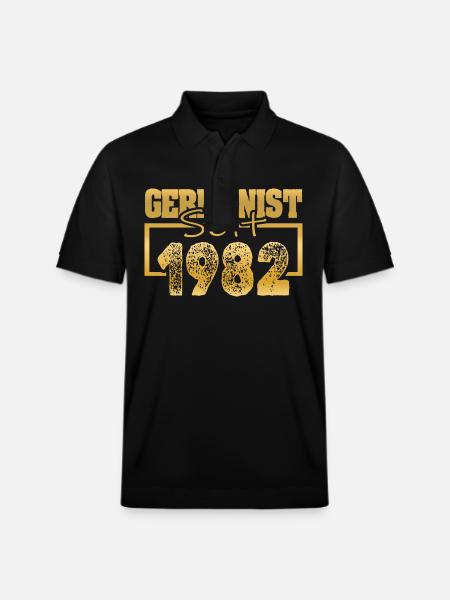 1982 - Stanley/Stella Unisex Organic Polo Shirt PREPSTER - black
